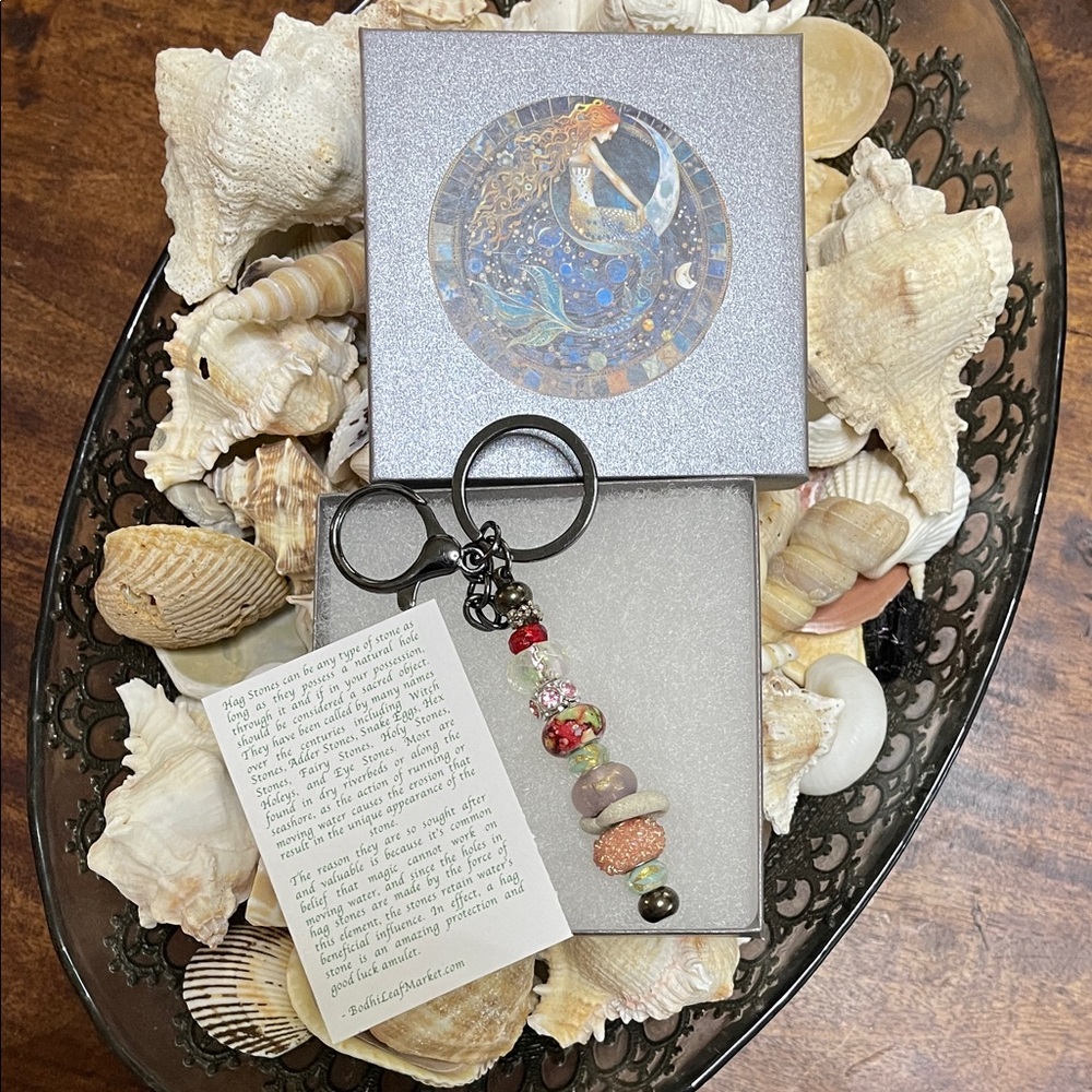 Mermaid Keychain with Beads